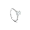 Petal Ashoka Platinum Diamond Engagement Ring