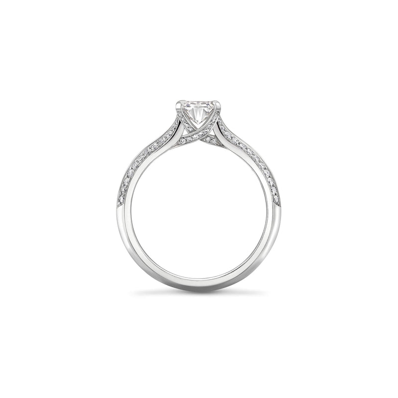 Petal Ashoka Platinum Diamond Engagement Ring