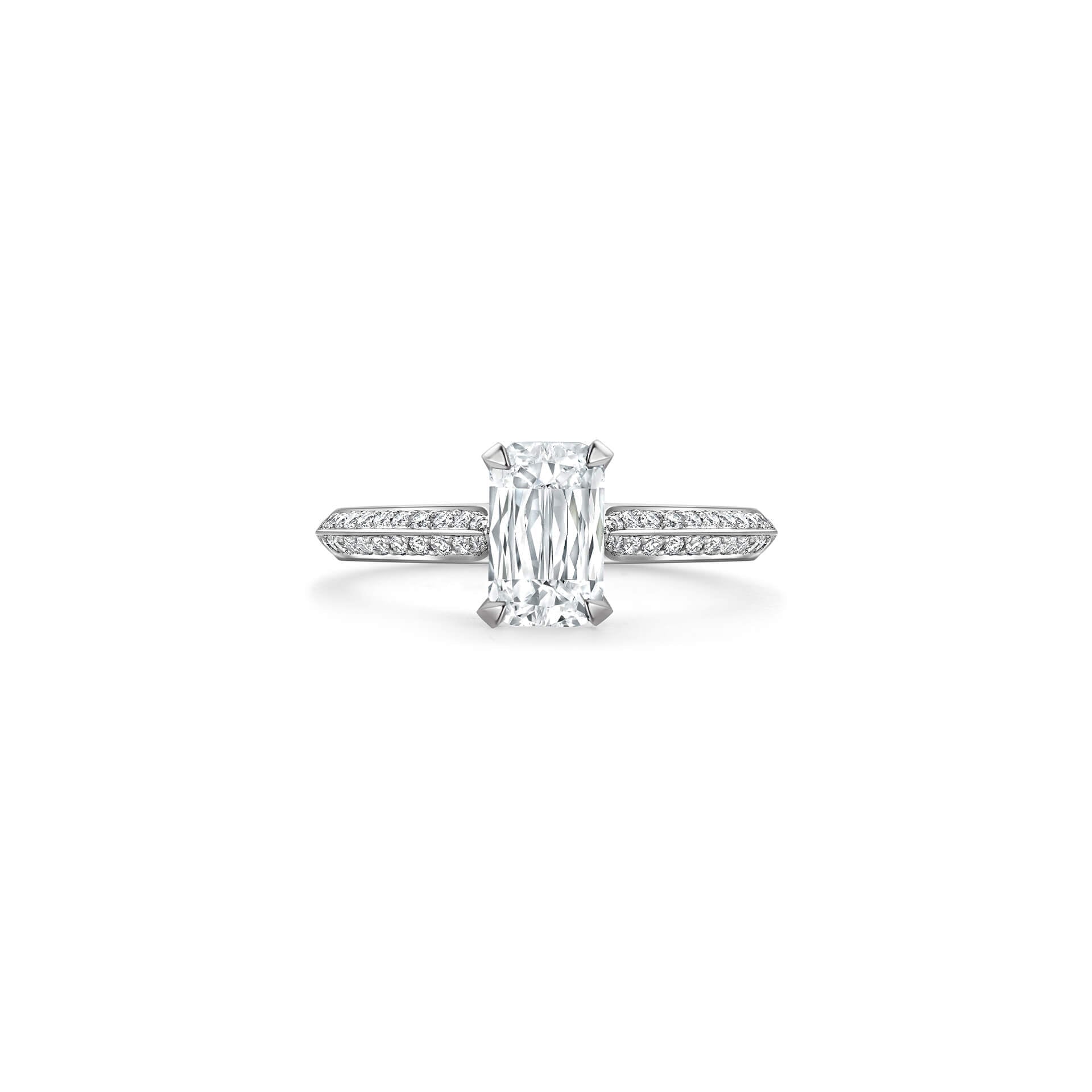 Petal Ashoka Platinum Diamond Engagement Ring