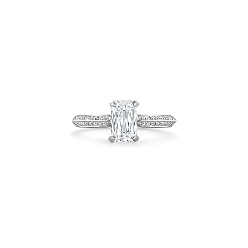 Petal Ashoka Platinum Diamond Engagement Ring