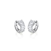 Ashoka Diamond Platinum Hoop Earrings