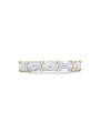 Classic Ashoka Diamond Yellow Gold Semi Eternity Ring