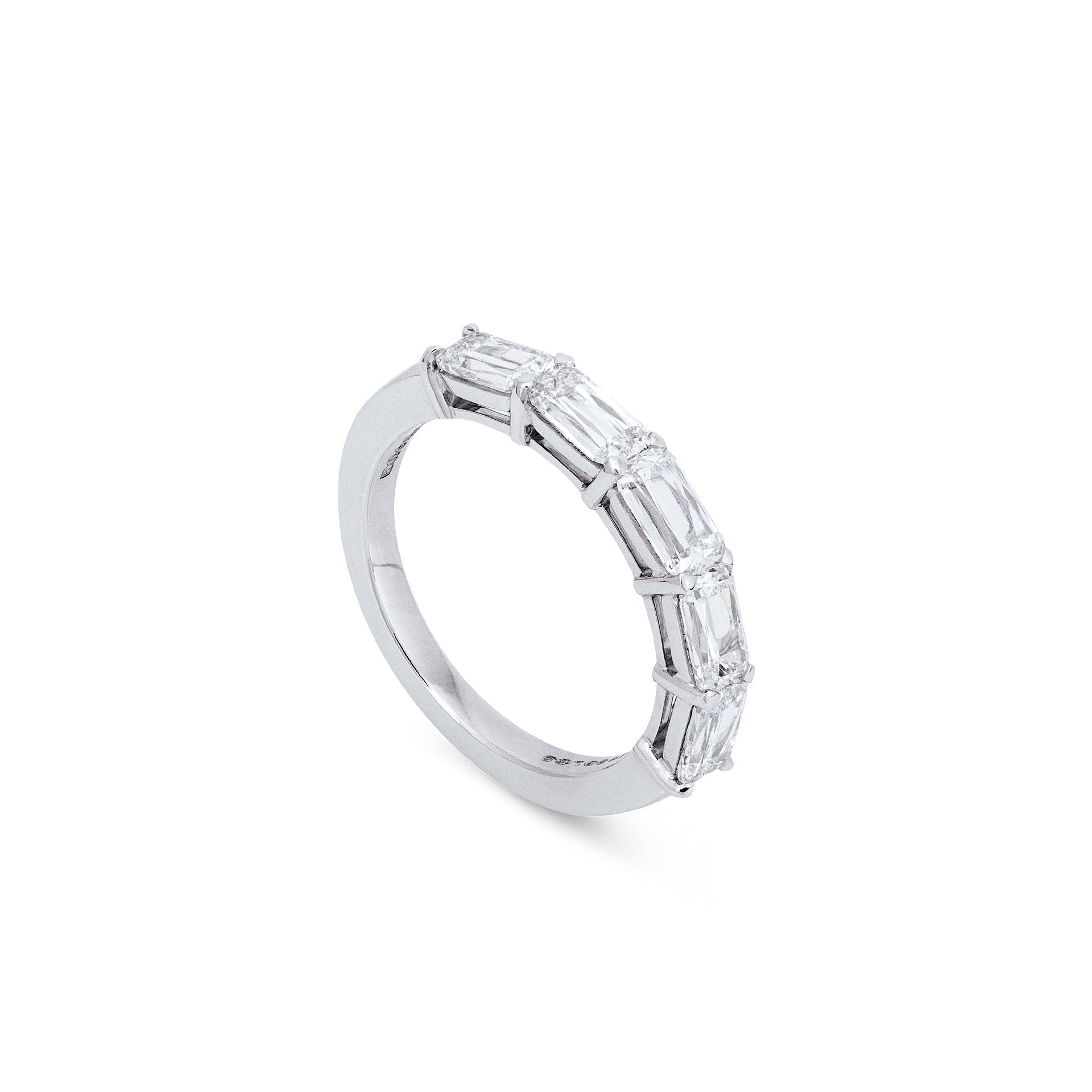 Classic Ashoka Diamond Semi Eternity Ring