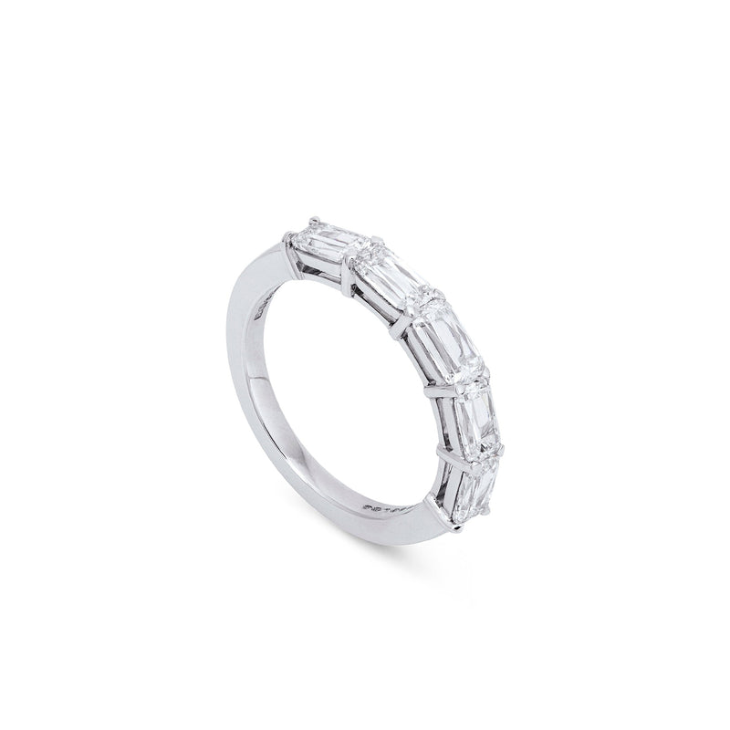 Classic Ashoka Diamond Semi Eternity Ring