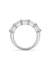 Classic Ashoka Diamond Platinum Semi Eternity Ring
