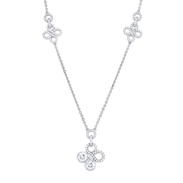 Be Boodles Large White Gold Diamond Pendant