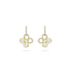 Be Boodles Large Yellow Gold Diamond Drop Earrings