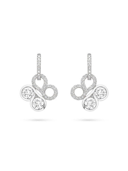 Be Boodles Large White Gold Diamond Earrings