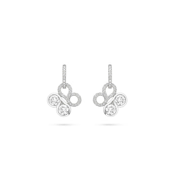 Be Boodles Large White Gold Diamond Earrings