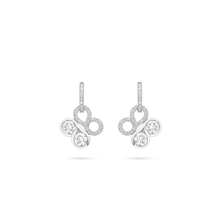 Be Boodles Large White Gold Diamond Earrings