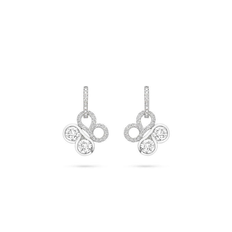 Be Boodles Large White Gold Diamond Earrings