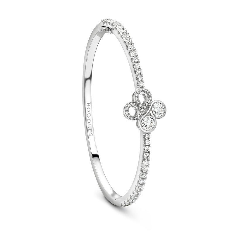 Be Boodles White Gold Diamond Bangle