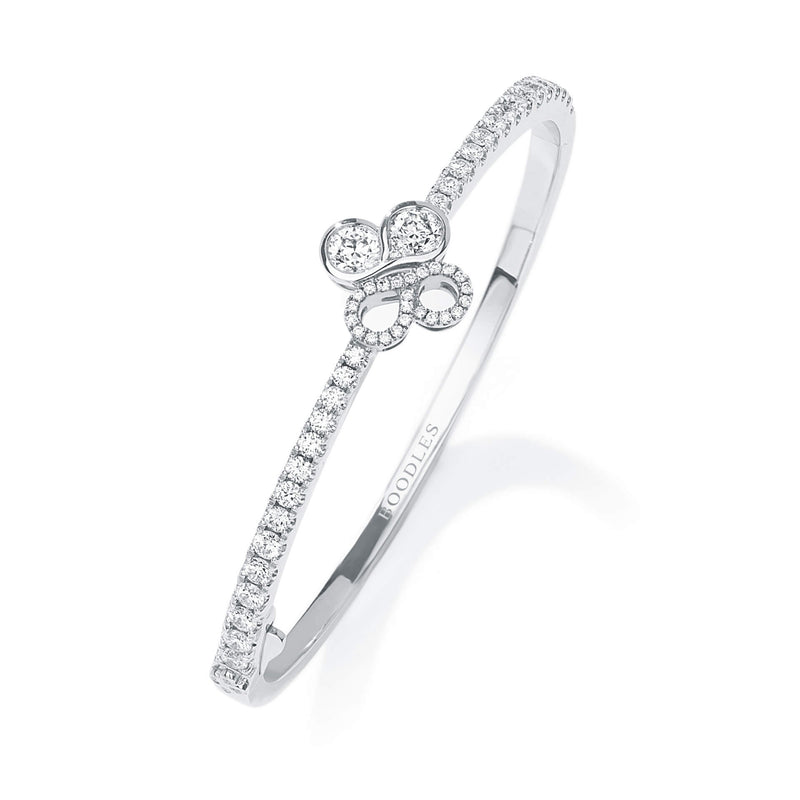 Be Boodles White Gold Diamond Bangle