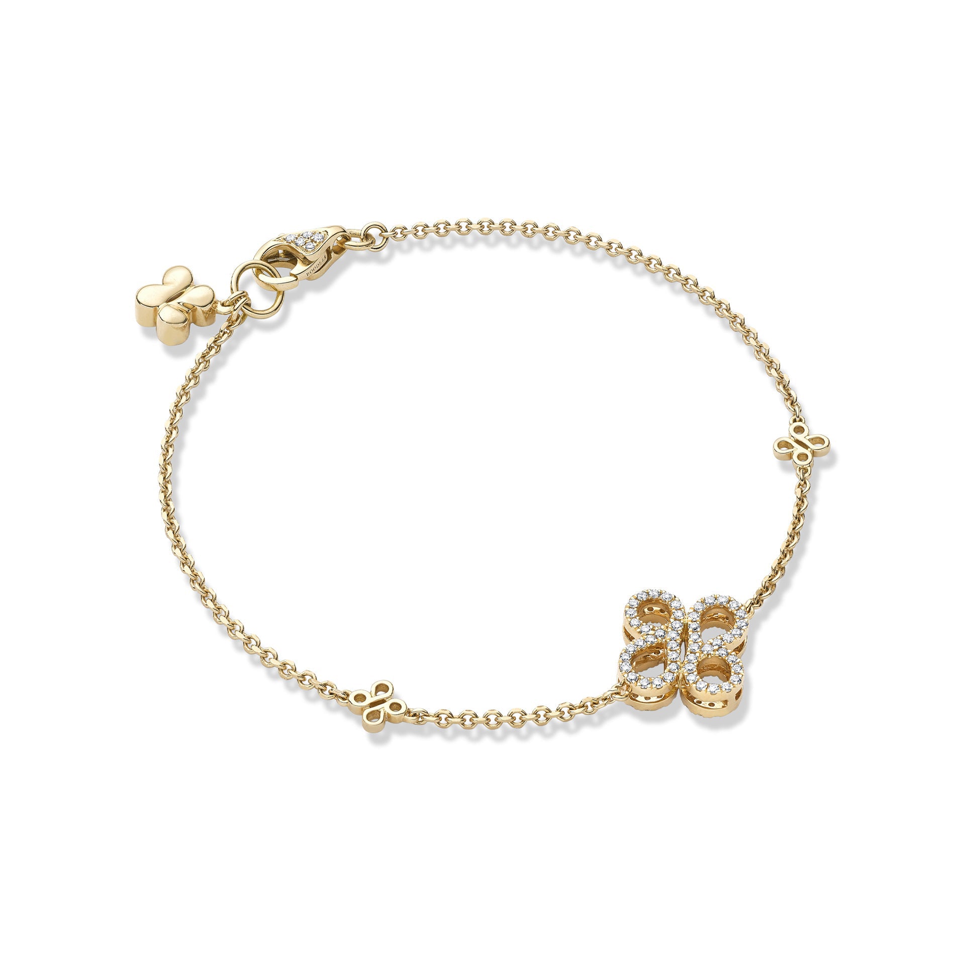 Be Boodles Yellow Gold Charm Bracelet