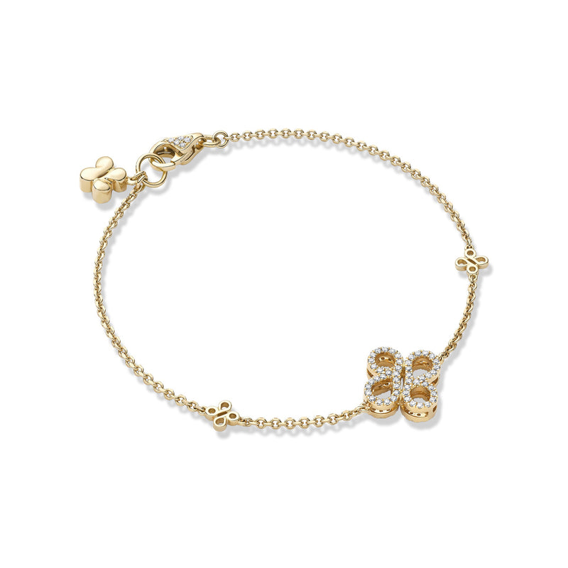 Be Boodles Yellow Gold Charm Bracelet