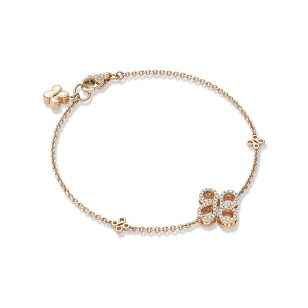Be Boodles Rose Gold Charm Bracelet
