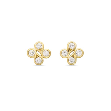 Be Boodles Yellow Gold Stud Earrings