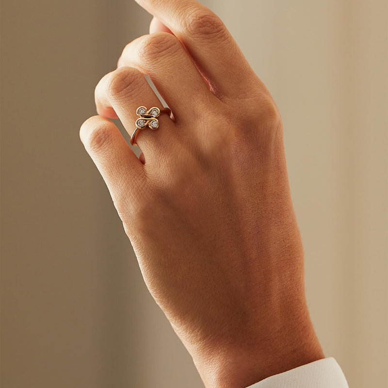 Be Boodles Classic Motif Rose Gold Ring