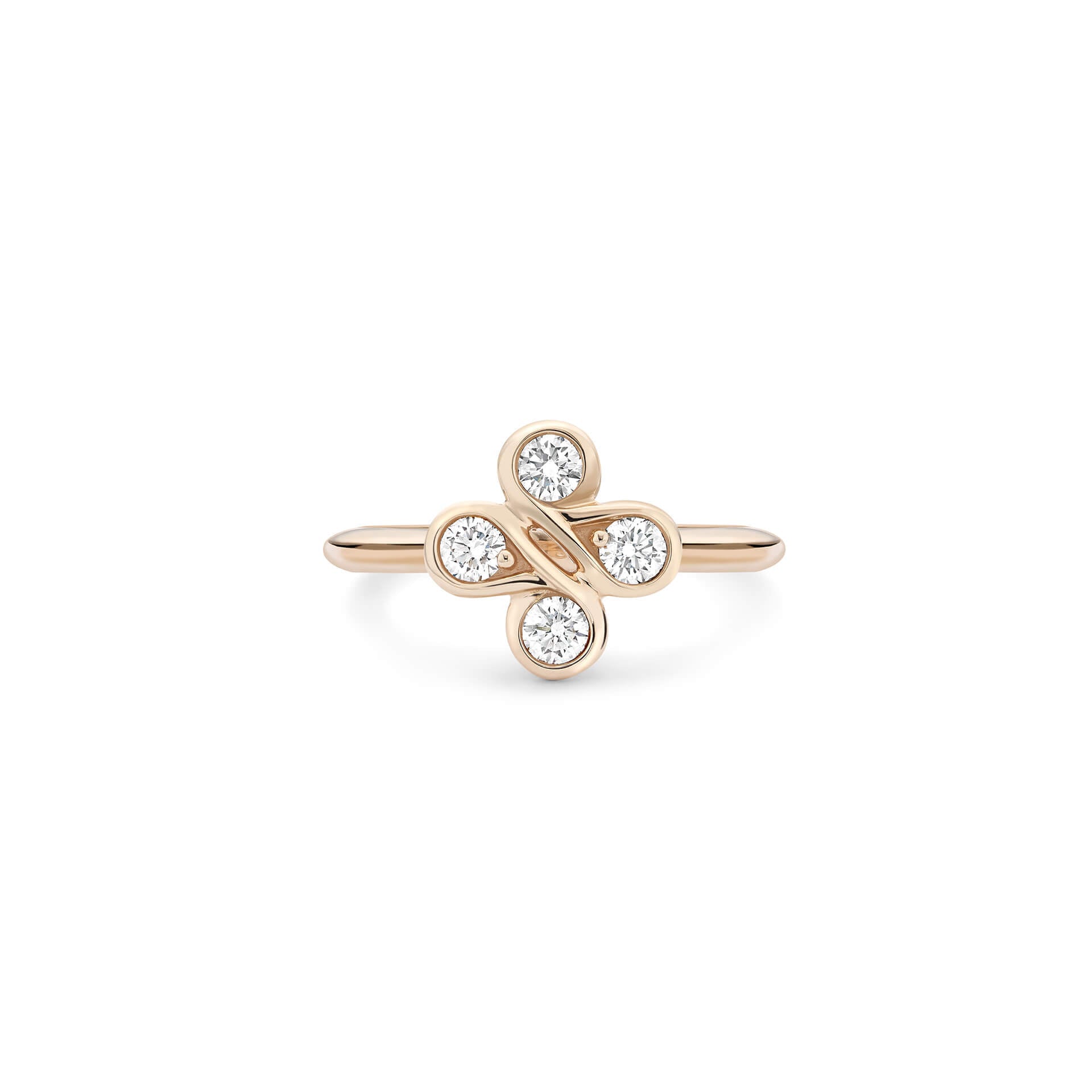 Be Boodles Classic Motif Rose Gold Ring