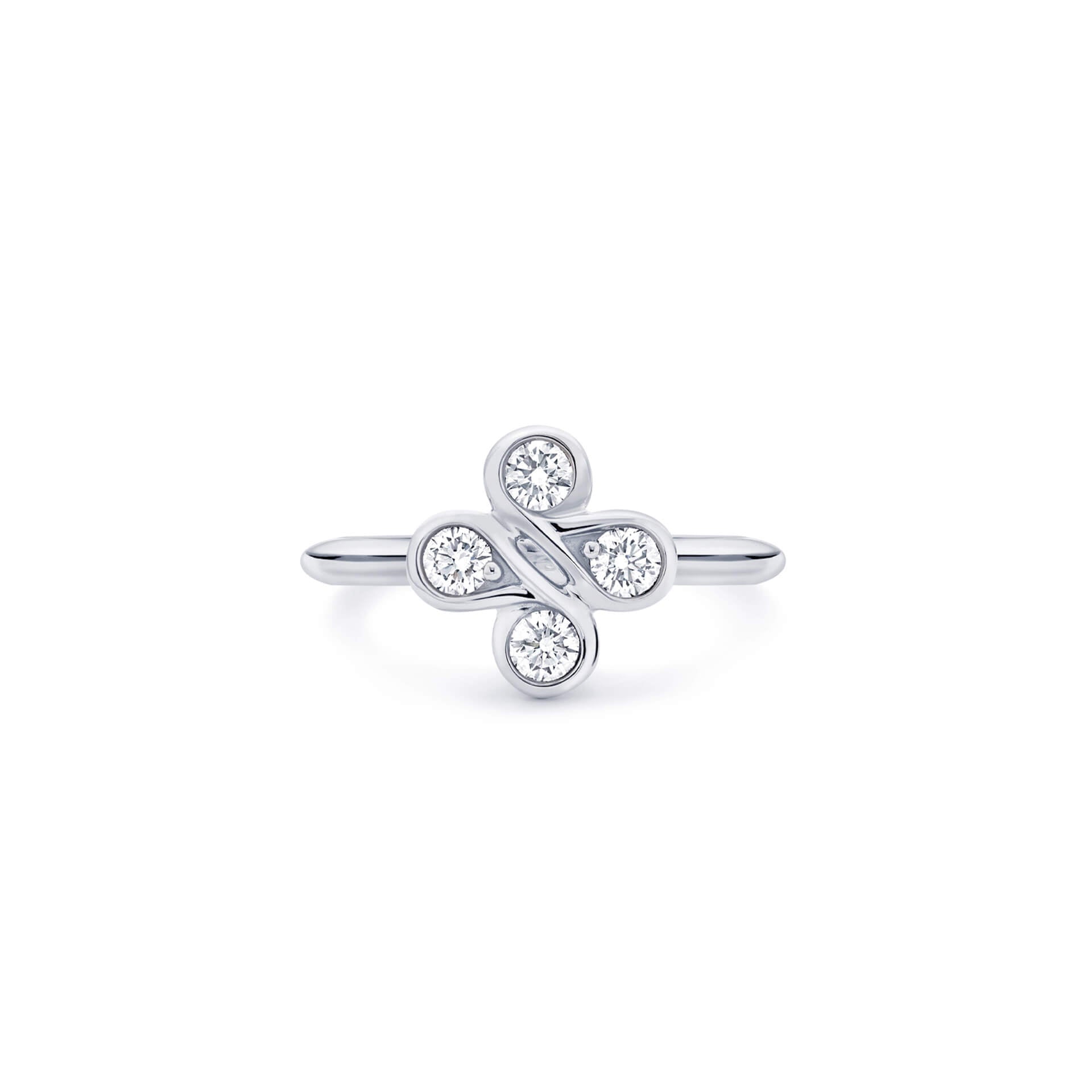 Be Boodles Classic Motif White Gold Ring