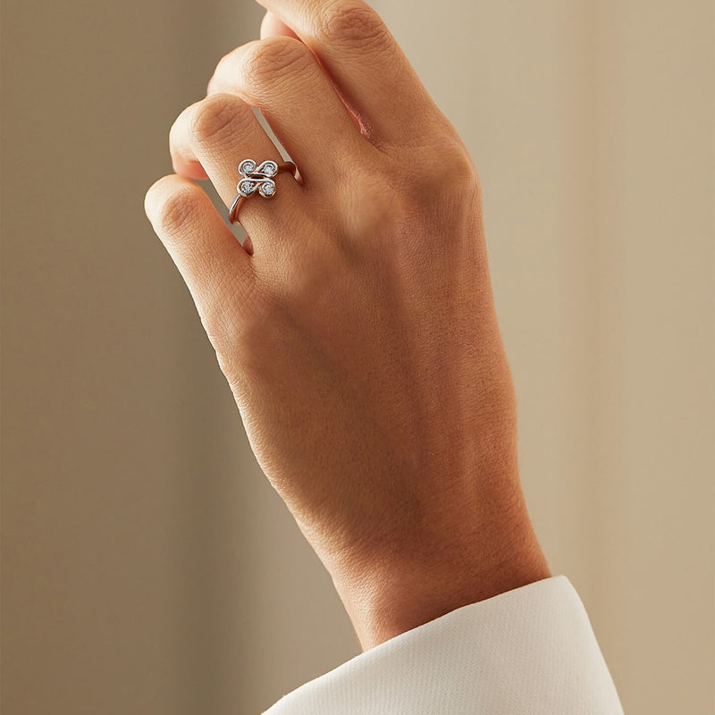 Be Boodles Classic Motif White Gold Ring