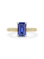 Petal Ashoka Sapphire Yellow Gold Engagement Ring