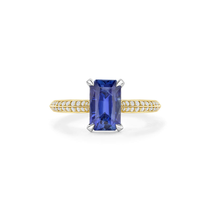 Petal Ashoka Sapphire Yellow Gold Engagement Ring