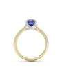 Petal Ashoka Sapphire Yellow Gold Engagement Ring