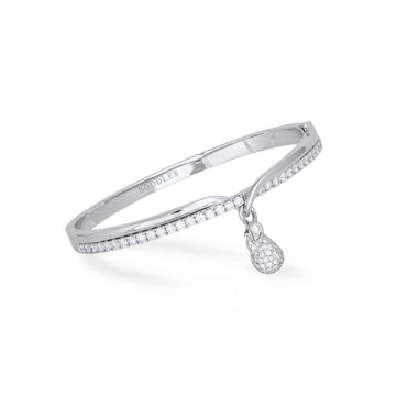 Orchard Pavé White Gold Diamond Bangle