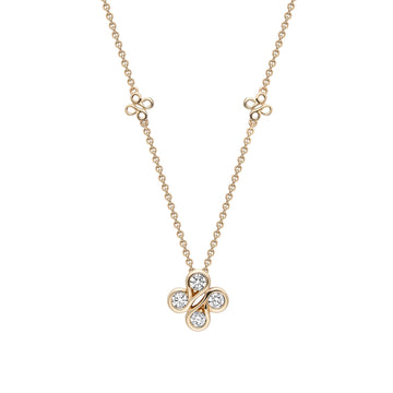 Be Boodles Mini Yellow Gold Diamond Pendant