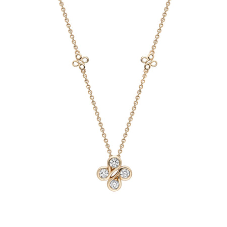 Be Boodles Mini Yellow Gold Diamond Pendant