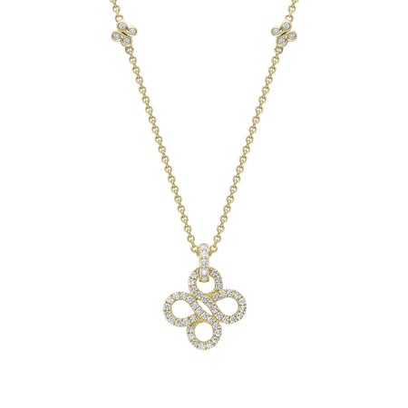 Be Boodles Pavé Yellow Gold Pendant