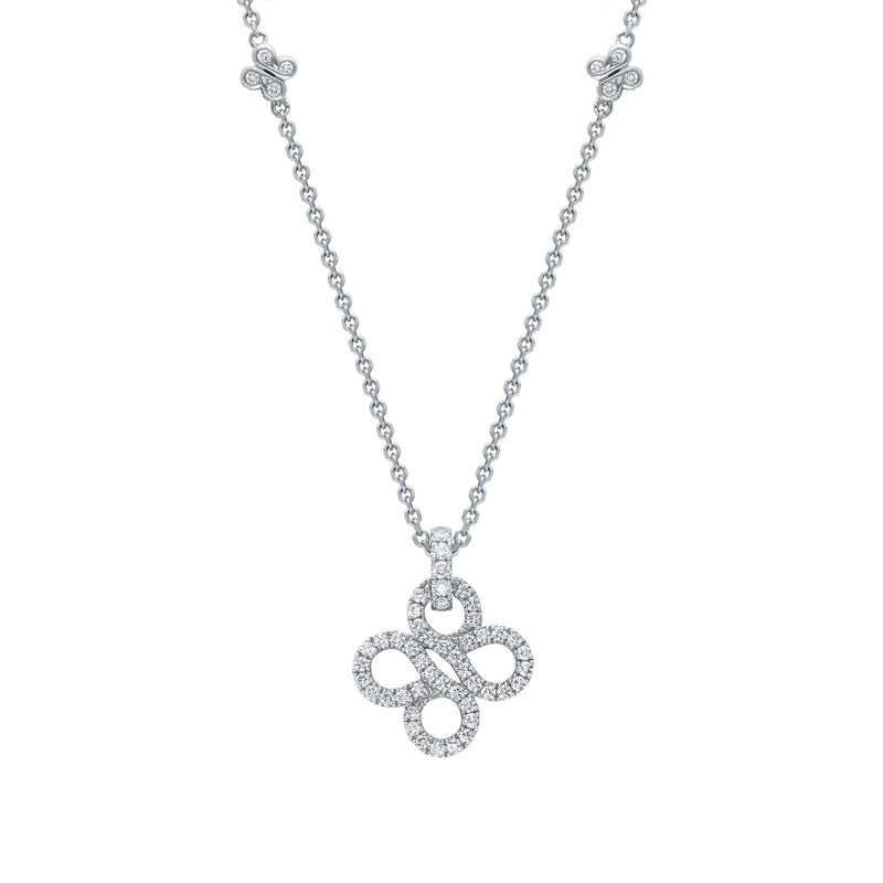 Be Boodles Pavé White Gold Pendant