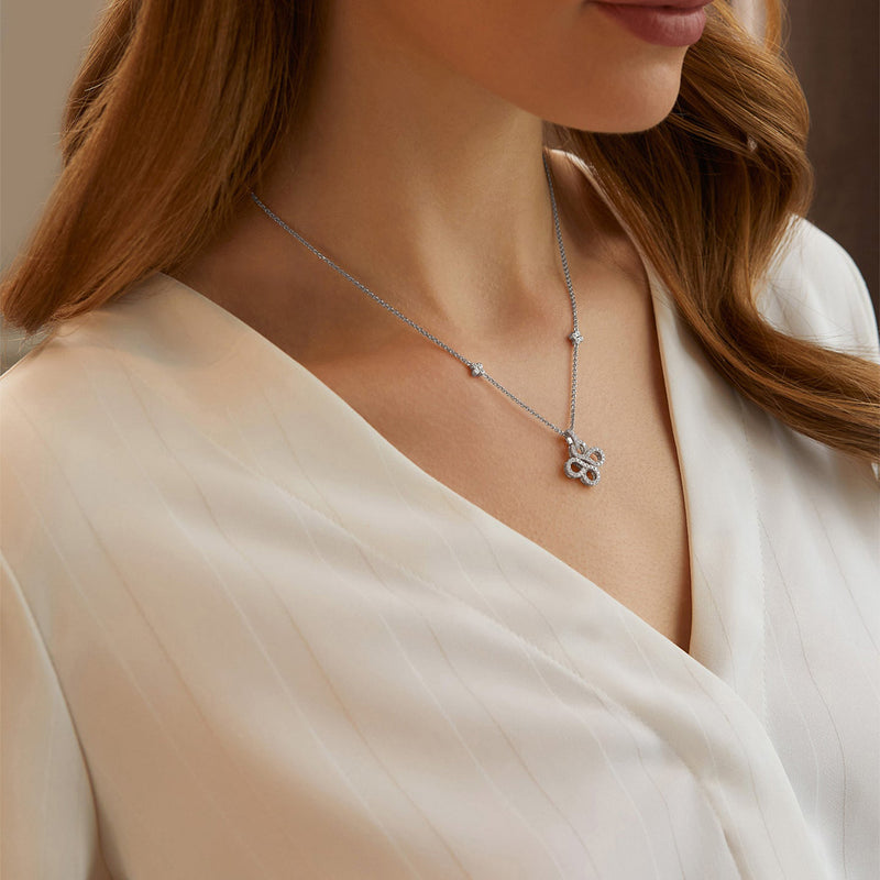 Be Boodles Pavé White Gold Pendant
