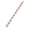 Be Boodles Mega Platinum and Rose Gold Diamond Bracelet