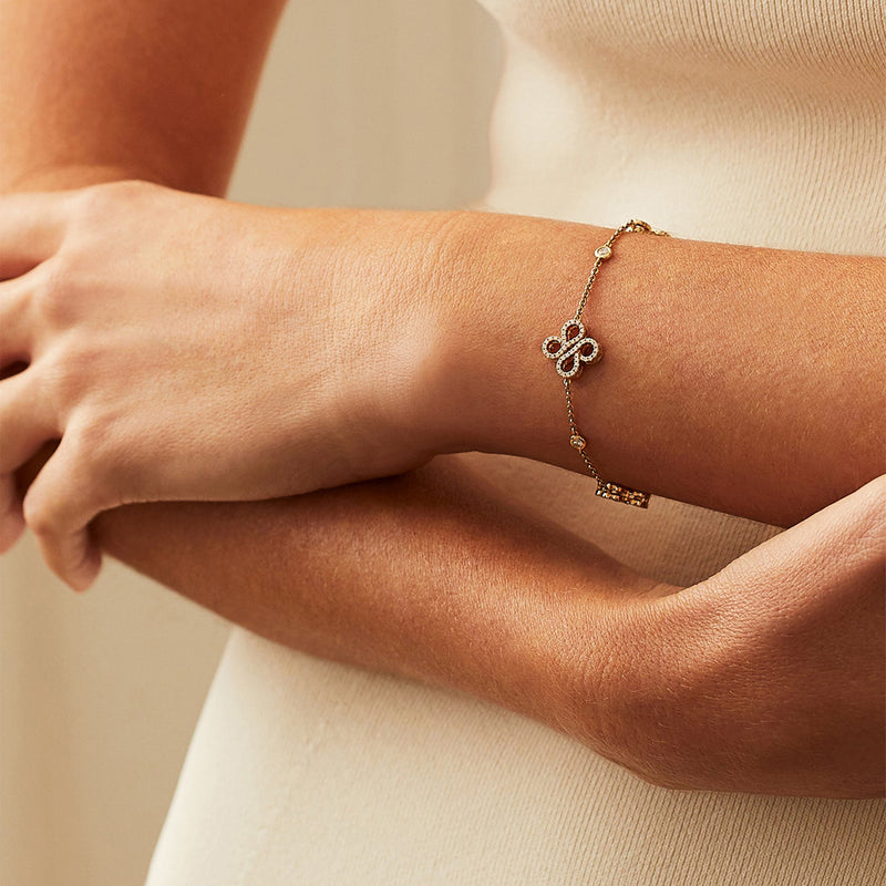 Be Boodles Multi Charm Yellow Gold Bracelet