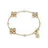 Be Boodles Multi Charm Yellow Gold Bracelet