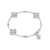Be Boodles Multi Charm White Gold Bracelet