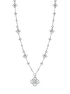 Be Boodles Long White Gold Large Diamond Necklace