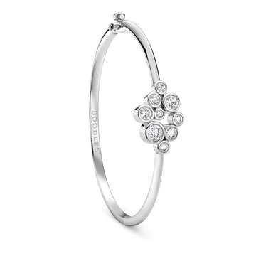 Raindance Platinum Diamond Cluster Bangle