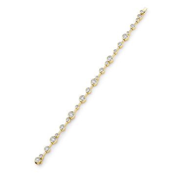 Raindance Large Yellow Gold Diamond Bracelet