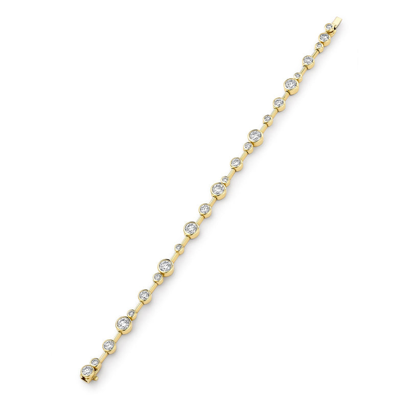 Raindance Large Yellow Gold Diamond Bracelet