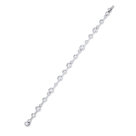 Raindance Large Platinum Diamond Bracelet