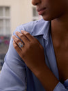 Woodland Aquamarine White Gold Ring