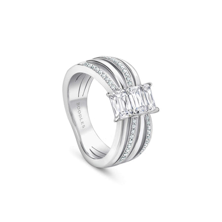 Ribbons Ashoka Platinum Diamond Ring