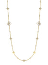 Be Boodles Medium Long Motif Yellow Gold Diamond Necklace