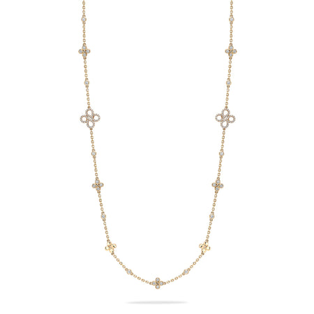 Be Boodles Medium Long Rose Gold Diamond Necklace | Boodles
