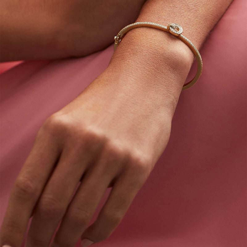 Roulette Yellow Gold Diamond Bangle