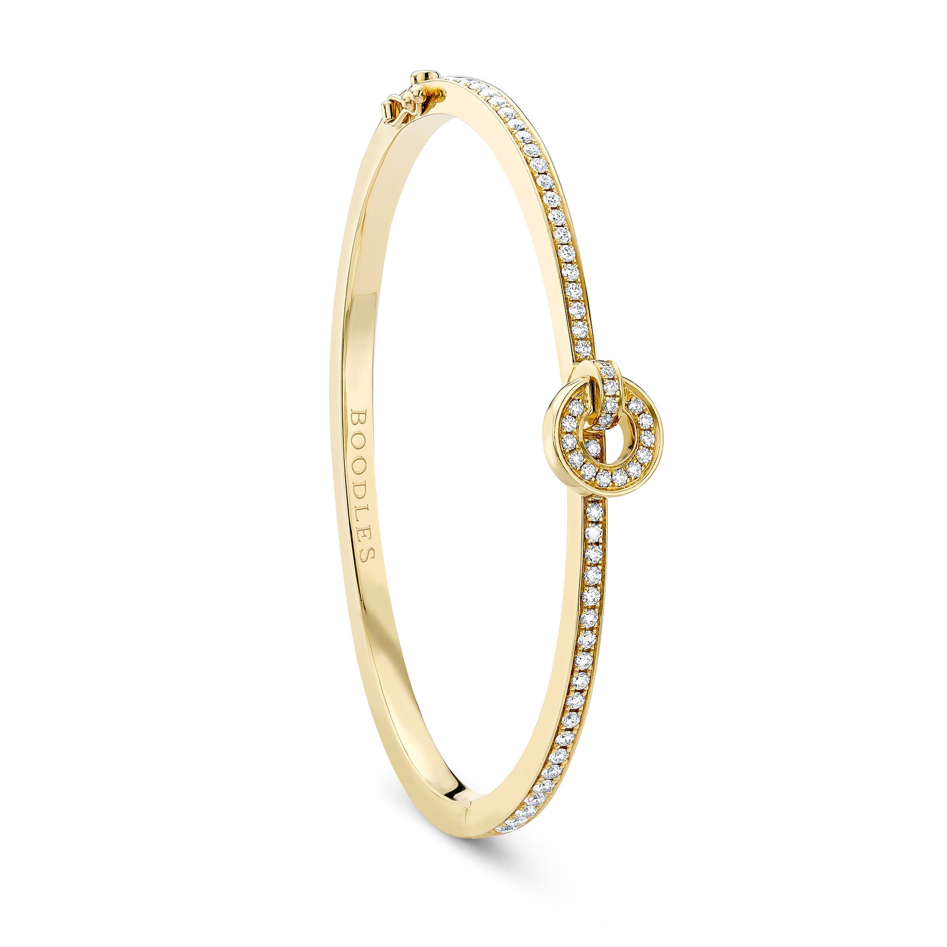 Roulette Yellow Gold Diamond Bangle