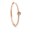 Roulette Rose Gold Diamond Bangle